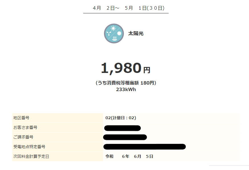 2024年5月売電明細