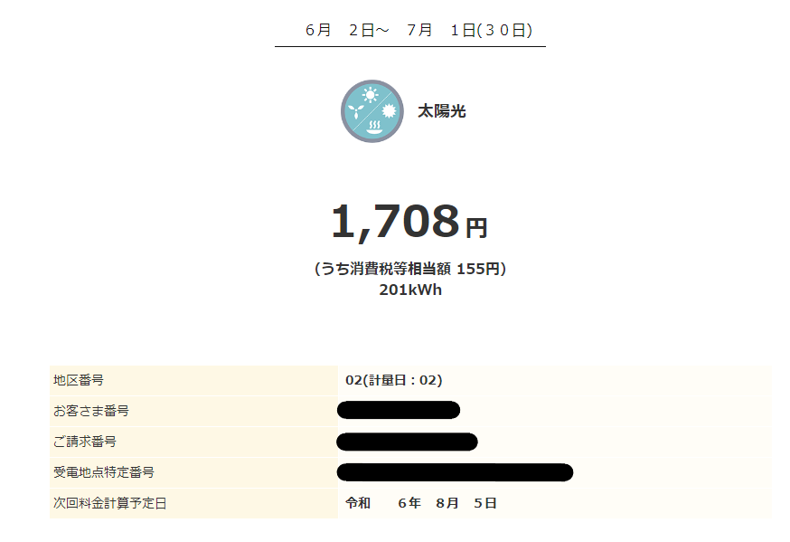 2024年7月売電明細